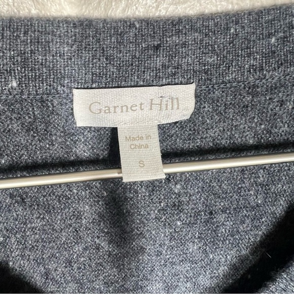 Garnet Hill Womens Essential Cashmere V-Neck Pullover Sweater Dolman Sleeve - Picture 4 of 11